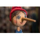 Pinocchio hand puppet carving