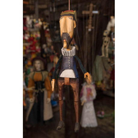 LITTLE KING wooden puppet 